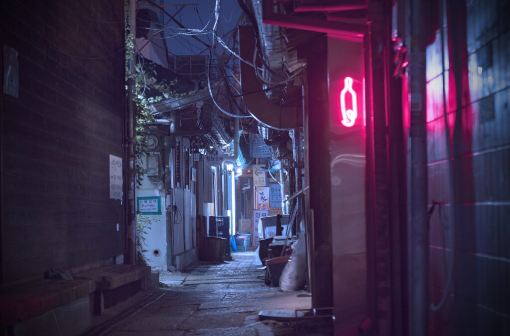 Insadong Street at Night